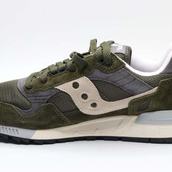Saucony Shadow 5000 Mens Grey/Silver Trainers, 22 green gray,9 US - Picture 3 of 4